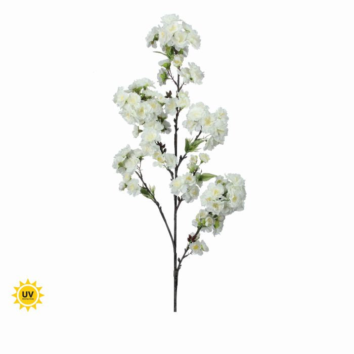36-inch UV Cherry Blossom spray with a natural branch silhouette featuring pink floral patterns.