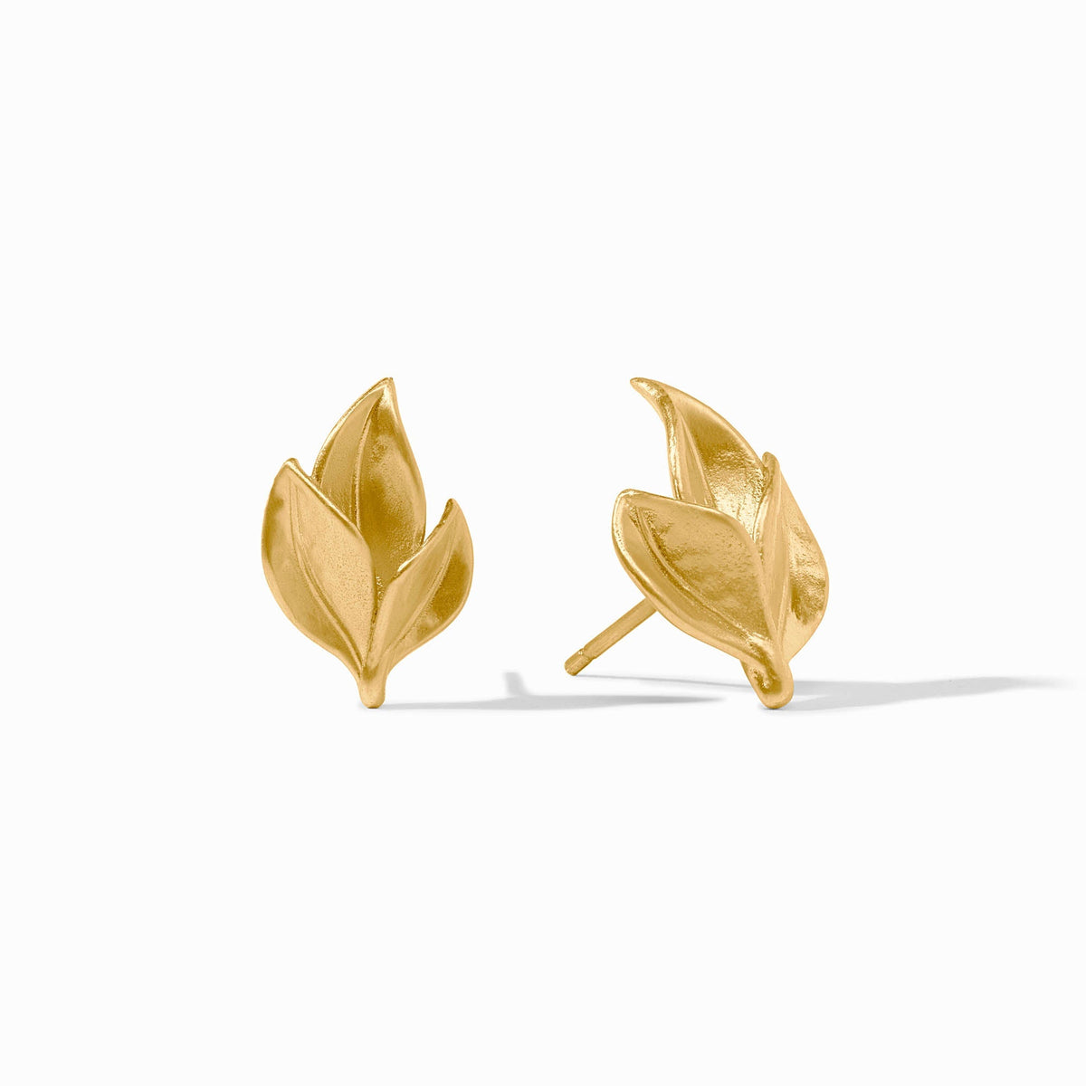 Willow Stud earrings featuring a delicate willow branch design with small gemstone accents in silver tone.