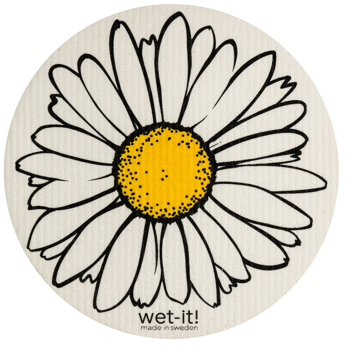Wet-It! Swedish cloth in a soft white fabric with absorbent texture.