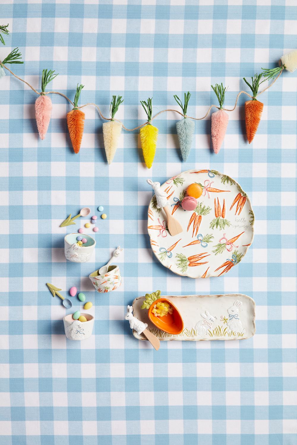 Bunny Tray & Carrot Dip - Sold as Set